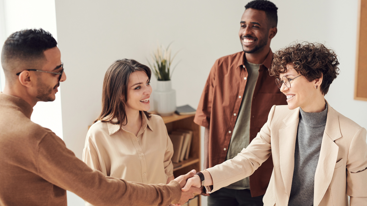 Quiet meeting room or adviser conversation about a business sale